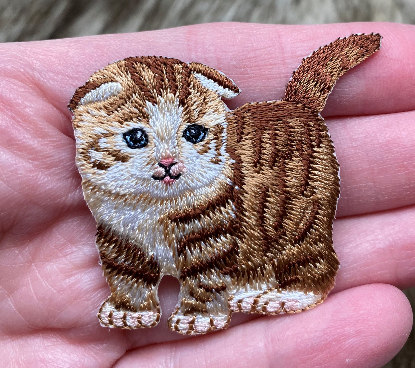 Scottish Fold Cat, Kitten, Pets, Embroidered, Iron on Patch