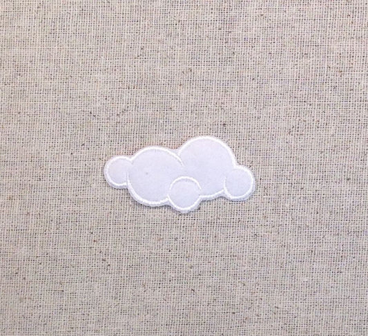 White Cloud - Nature - Iron on Applique - Embroidered Patch - 695425A