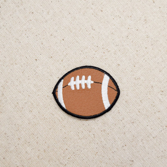 2-3/4" Vinyl - Pigskin - Football - Embroidered Patch - Iron on Applique - 693344-A