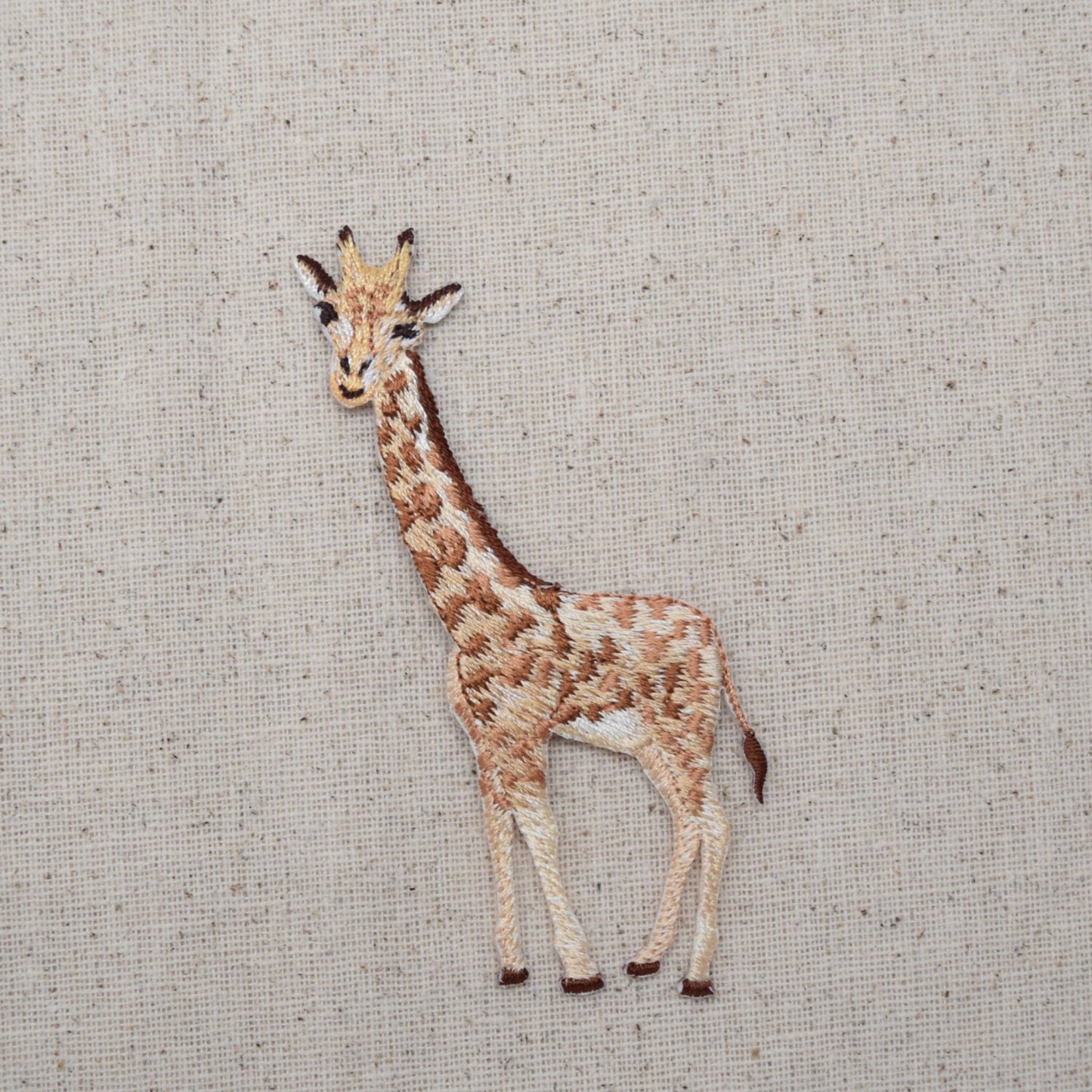 Giraffe - Facing Left - Embroidered Iron on Patch