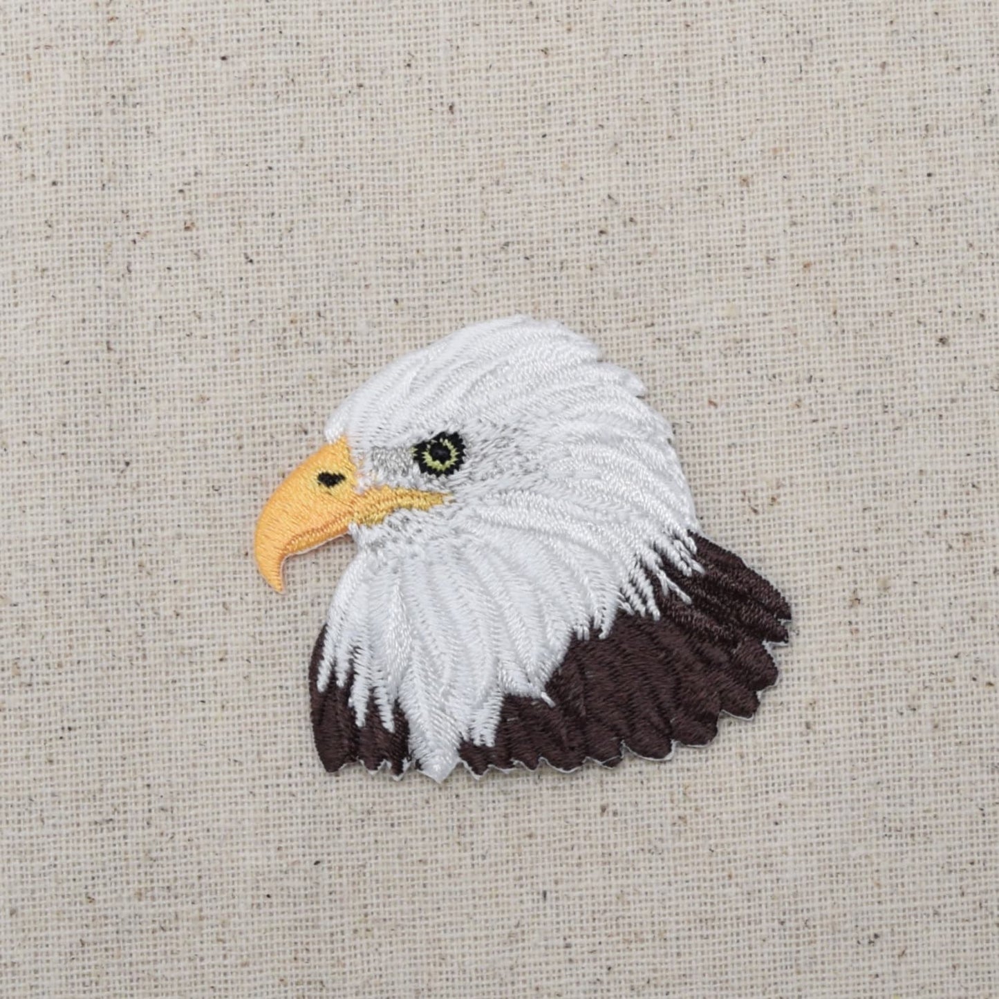 American Bald Eagle - Bird Head - Embroidered Patch - Iron On Applique - 694277B