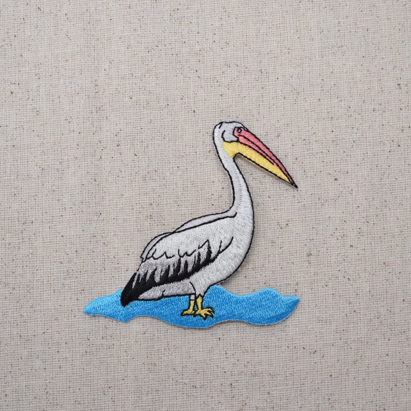 Pelican in Water - Bird - Iron on Applique - Embroidered Patch - 695871-A