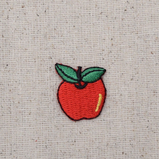 Red Apple - Fruit - Food - Embroidered Patch - Iron on Applique - 698522A