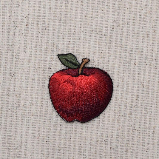 Red Apple - Fruit - Food - Iron on Applique - Embroidered Patch - 151252-A