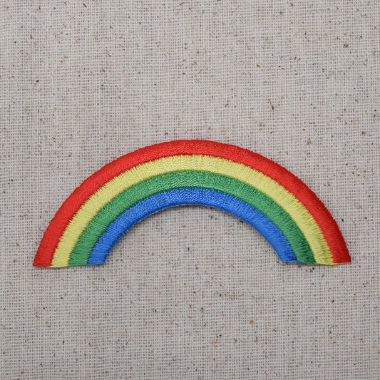 Rainbow - Nature -Colorful - Iron on Applique - Embroidered Patch -694314A